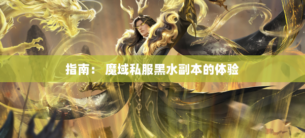 指南： 魔域私服黑水副本的体验